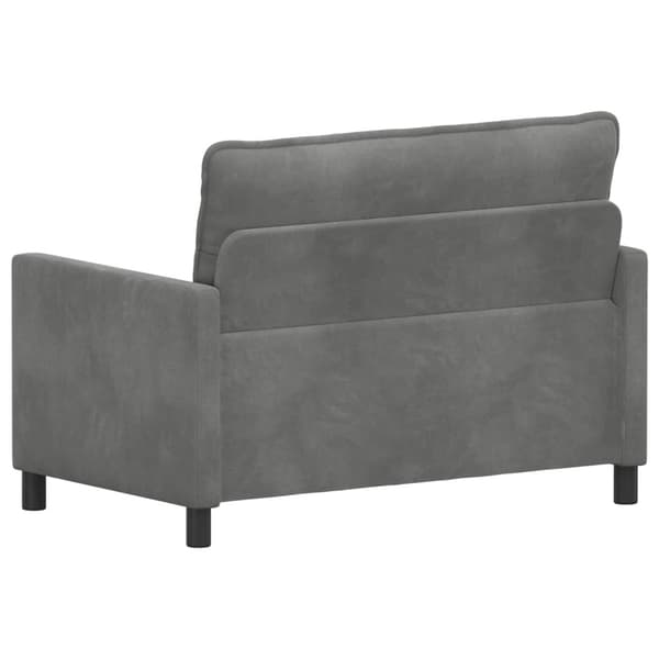 Soffa Mörkgrå 126 x 81 x 87,5 cm Sammet