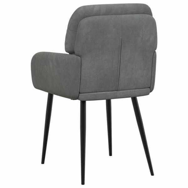 Matstolar 4 pcs Sammet Mörkgrå 59 x 59,5 x 90 cm