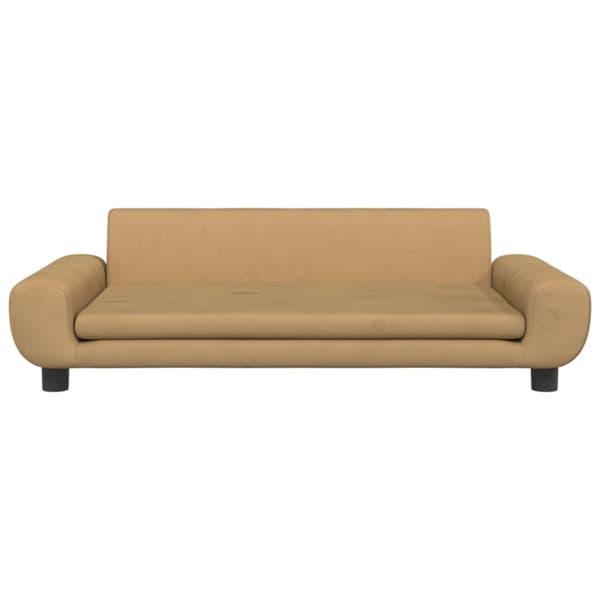 Hundbädd brun 100x54x33 cm sammet