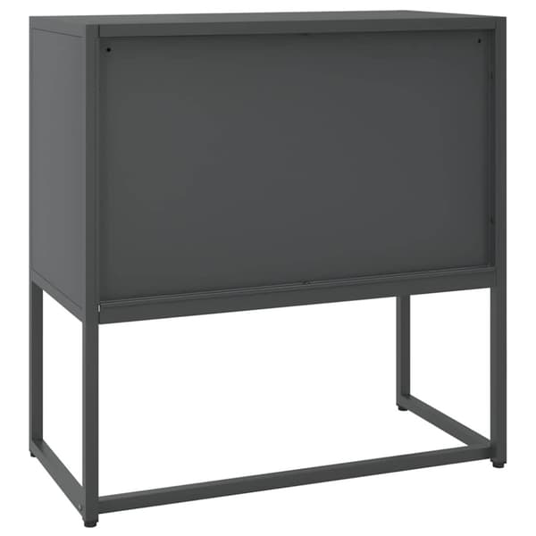 Skänk antracit 75x35x75 cm stål