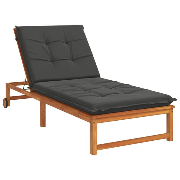 Solstol Kudde GEMERT 100% Polyester Antracit 190 x 80 x 9 cm