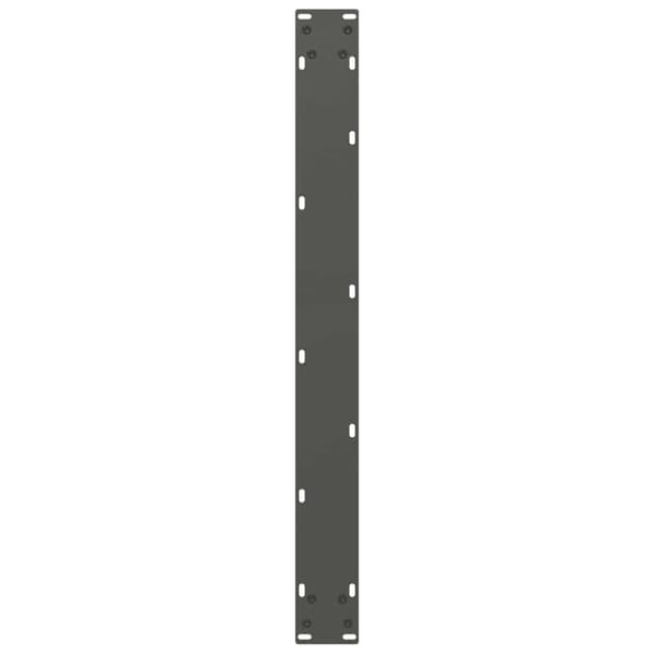 Matbordsben U-formade 2 st antracit 80x(72-73) cm stål