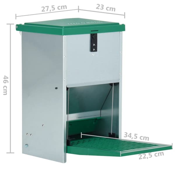 Foderautomat för fjäderfä med pedal 8 kg