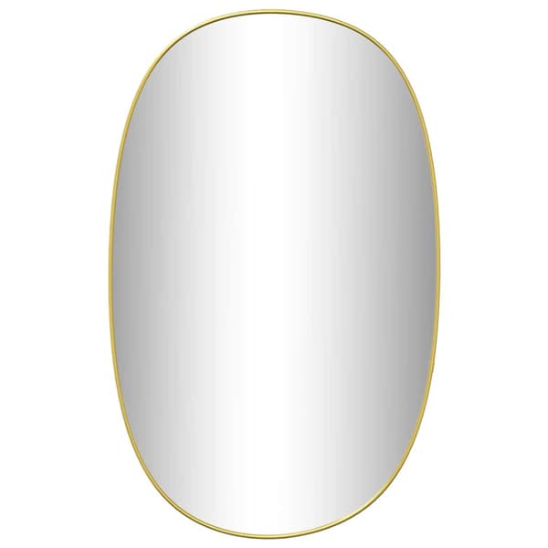 Väggspegel guld 70x45 cm