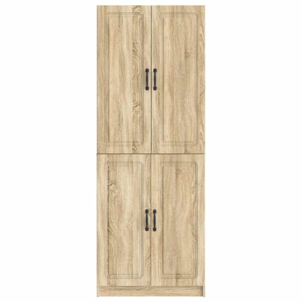 Skåpset 2 pcs Sonoma-ek Konstruerat trä