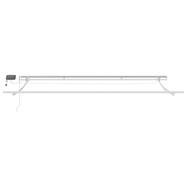 Utfällbar markis Flerfärgsdesign 450 × 350 cm Tyger och Stål
