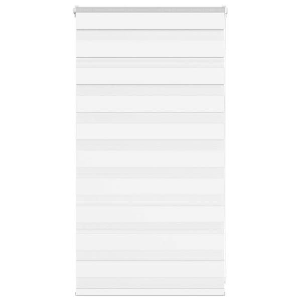 Rullgardin zebra vit 85x100 cm tyg bredd 80,9 cm polyester