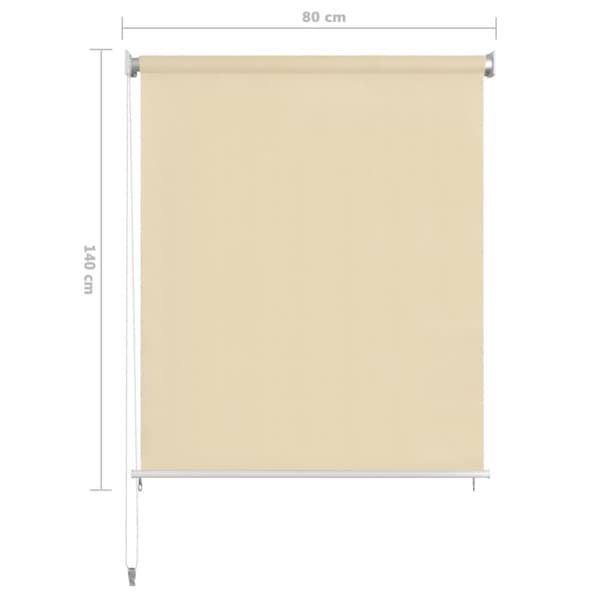 Rullgardin utomhus 80x140 cm HDPE