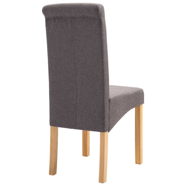 Matstolar 4 st taupe tyg