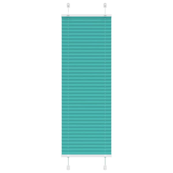 Plisserad persienn bensingrön 40x100 cm tyg bredd 39,4cm