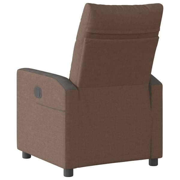 Reclinerfåtölj brun tyg