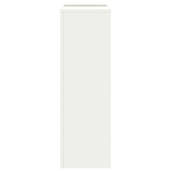 Växtställ 2 pcs Vit 24 x 24 x 75 cm Stål