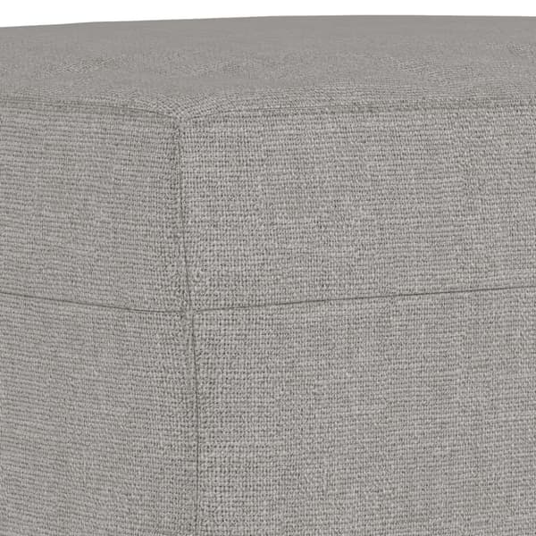 Fotpall Ljusgrå 70x55x41 cm tyg