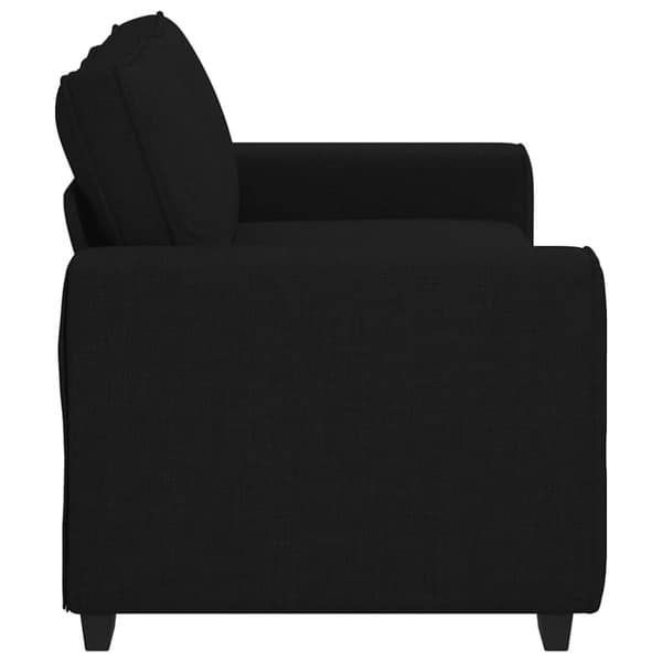 2-sitssoffa svart 180x77x82 cm tyg