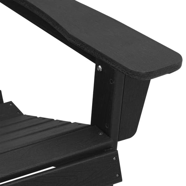 Trädgård Stol 3 pcs Svart polyeten