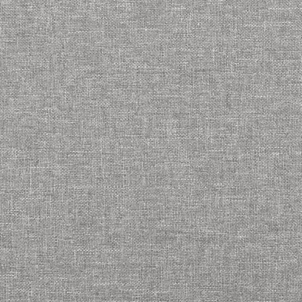 Ramsäng med madrass ljusgrå 120x190 cm tyg