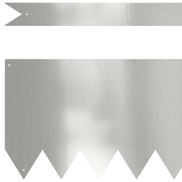 Kant för gräsmatta 30 pcs Silver 100 x 0,05 x 20 cm