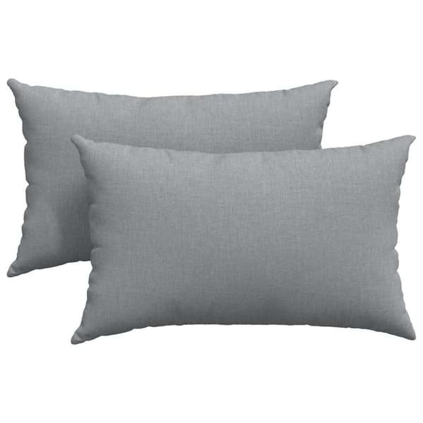 Sofakuddar 2 pcs Ljusgrå 50 x 30 cm tyg
