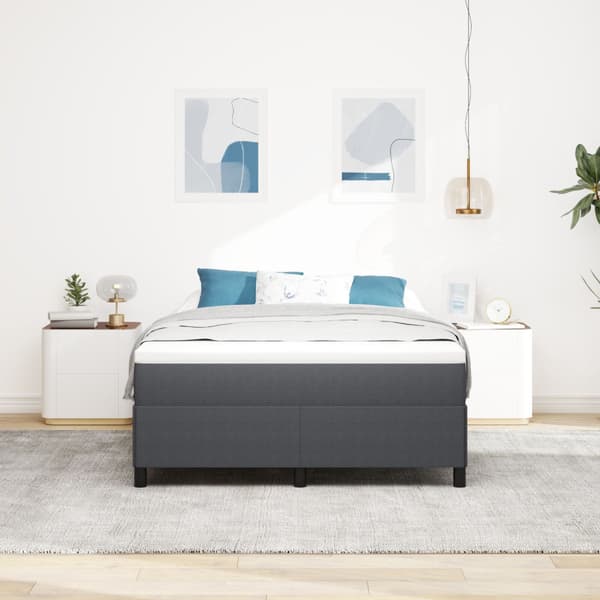 Bäddfjäder Mörkgrå 140 x 200 cm Kordread tyg