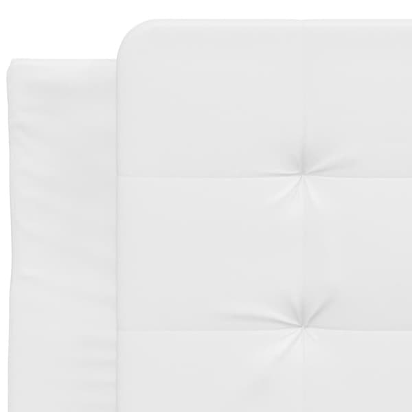 Bed Frame with LED without Mattress "Zadar" White 90x200 cm