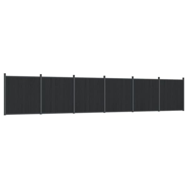 Staketpanel grå 1045x186 cm WPC