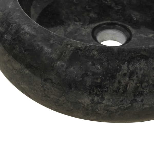Handfat 40x12 cm marmor svart