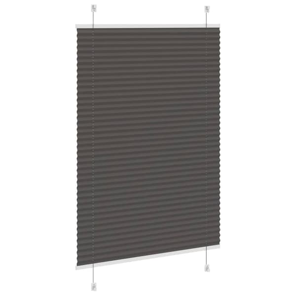Plisserad persienn svart 90x150 cm tyg bredd 89,4 cm polyester