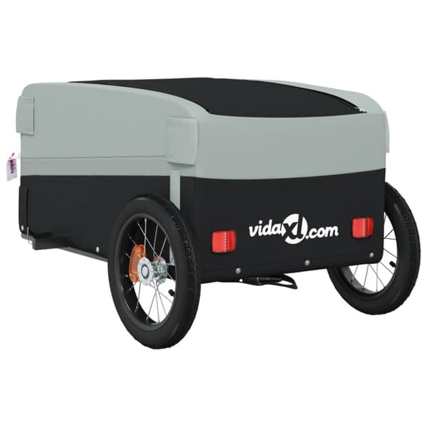 Cykelvagn svart och grå 30 kg järn