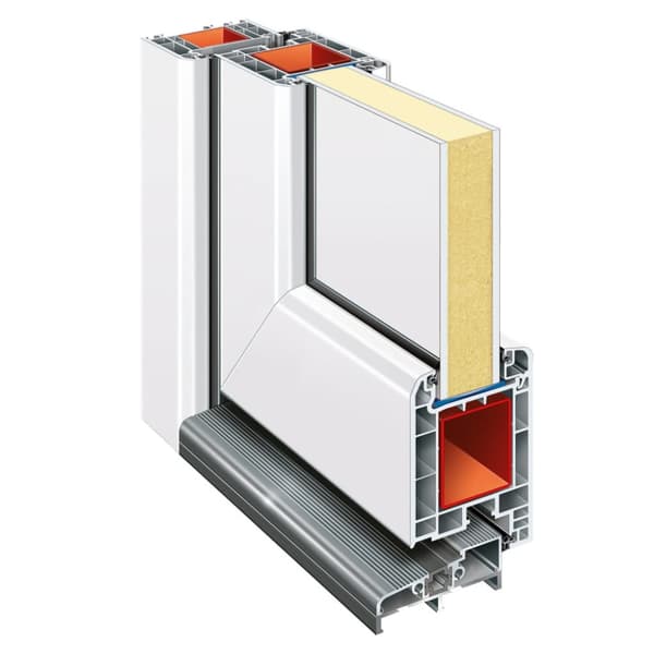 Ytterdörr vit 88x200 cm PVC