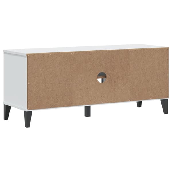 Skobänk VIKEN vit 106x35x45 cm konstruerat trä