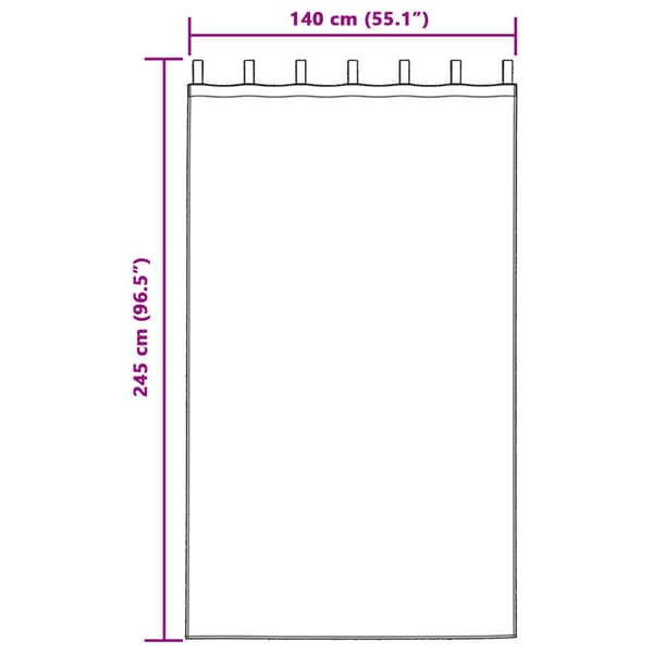 Sammetsgardiner 2 pcs Silvergrå 245 x 140 cm Sammet