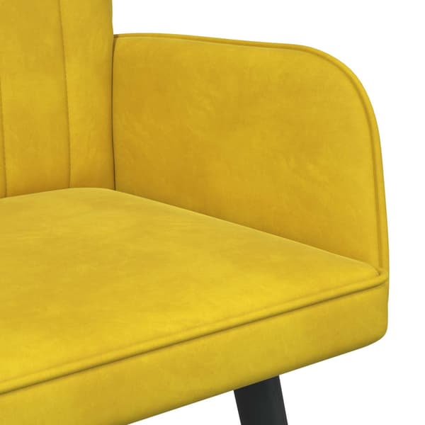Tvåsitssoffa Gul 115 x 61 x 87 cm Sammet