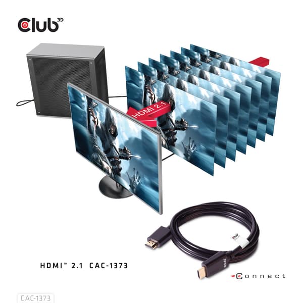 CLUB3D cac-1373 HDMI Svart