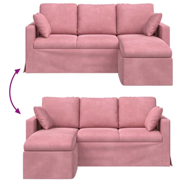 Soffa Rosa 178 x 134 x 80 cm Sammet