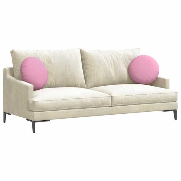 Sittkuddar 2 pcs Rosa Ø40 x 13 cm tyg