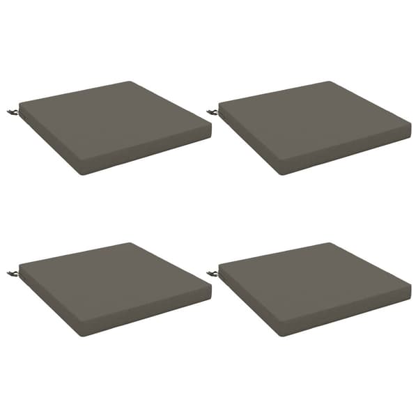 4-delade Sittdynor SOEST 4 st 100% Polyester Grå 80 x 80 x 7 cm