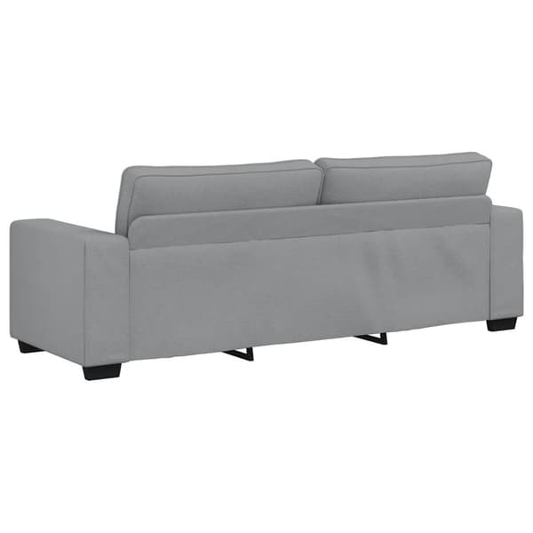 3-sitssoffa ljusgrå 220x77x82 cm tyg
