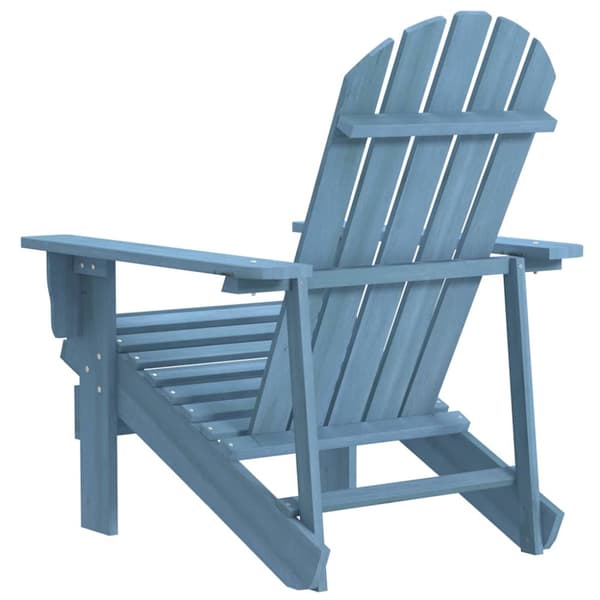 Adirondackstol massivt granträ blå