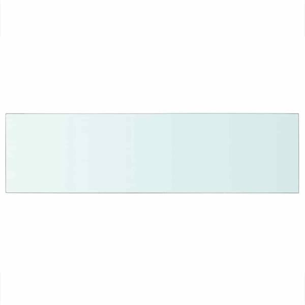 Hyllplan glas genomskinlig 90x25 cm