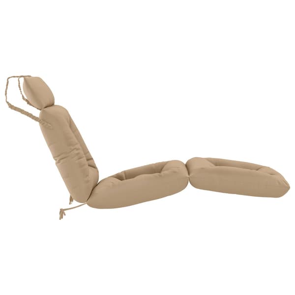 Solstol Kudde VIANEN 100% Polyester Sand 200 x 60 x 8 cm