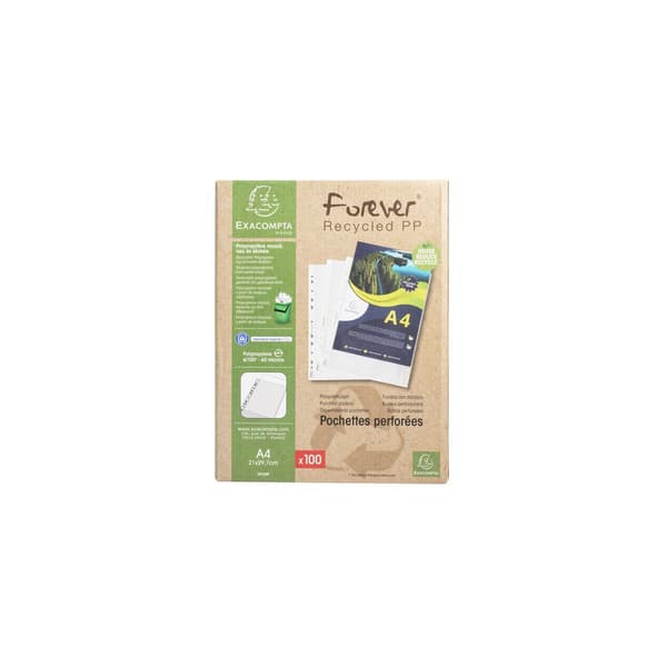 Plastficka EXACOMPTA A4 0,06mm präglad