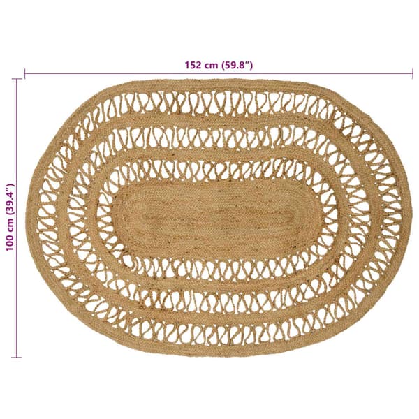 Matta Brun 100 x 152 cm Jute