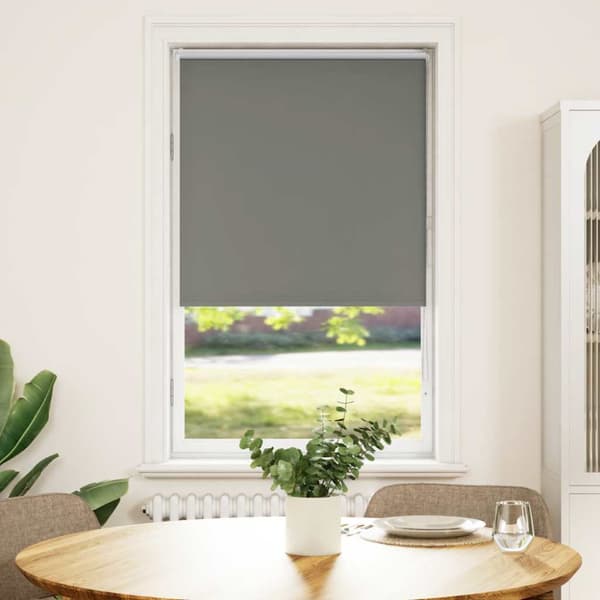 Rullgardin mörkläggning grå 80x150 cm tyg bredd 75,7 cm