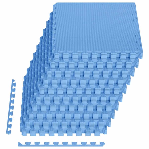 Golvmatta 50 pcs Blå 18 m² EVA-skum