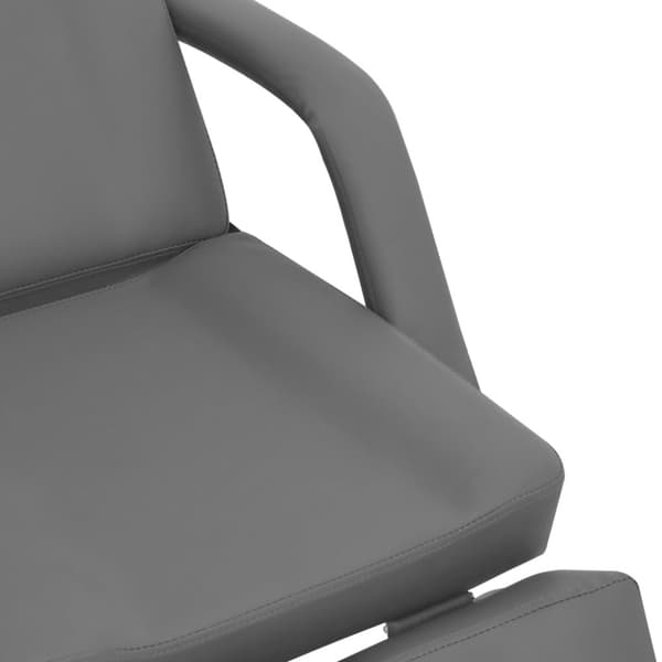 Behandlingsstol konstläder grå 180x62x78 cm