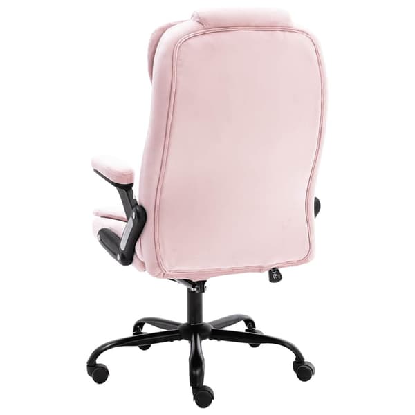 Massagekontorsstol rosa sammet