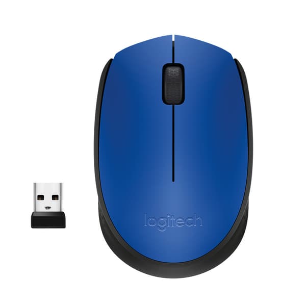 Logitech M171 Blue-K datormöss Ambidextrous RF Trådlös Optisk 1000 DPI