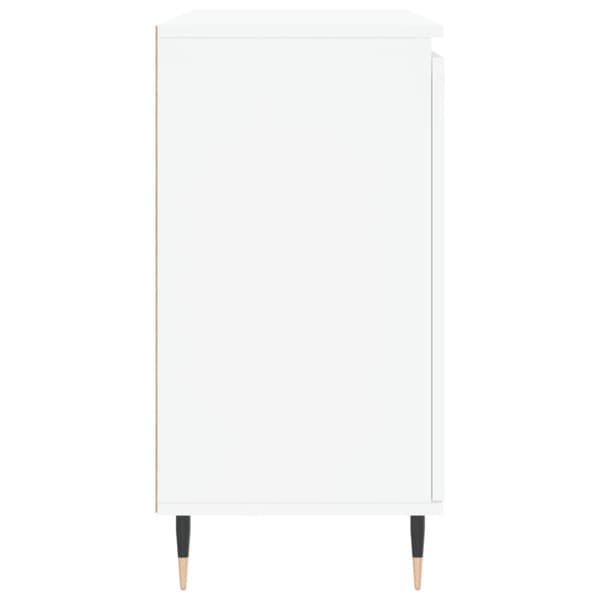 Skänk vit 101,5x35x70 cm konstruerat trä