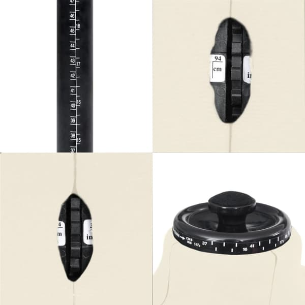 Justerbar provdocka herr gräddvit stl 37-45