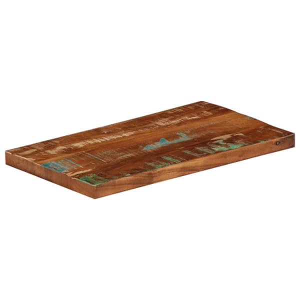 Bordsskiva 60x20x3,8 cm rektangulär massivt återvunnet trä